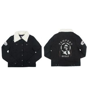 NWOT DISNEY STAR WARS Tempest Scout black jacket with Sherpa collar Boys L new